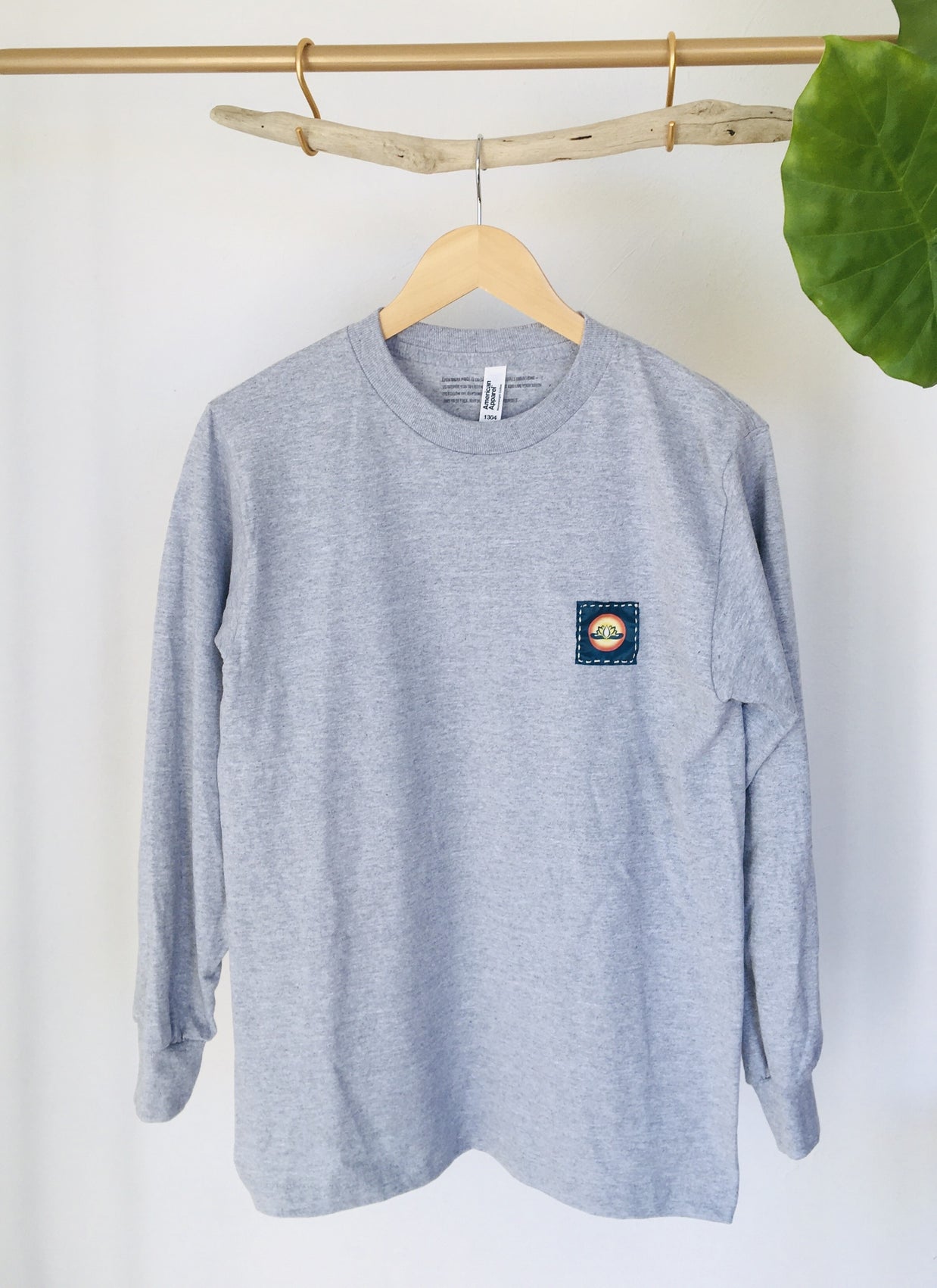 Sacred long sleeve T-shrit   精麻の祈り ~pray of Seima ~　  - S ヘザーグレ -