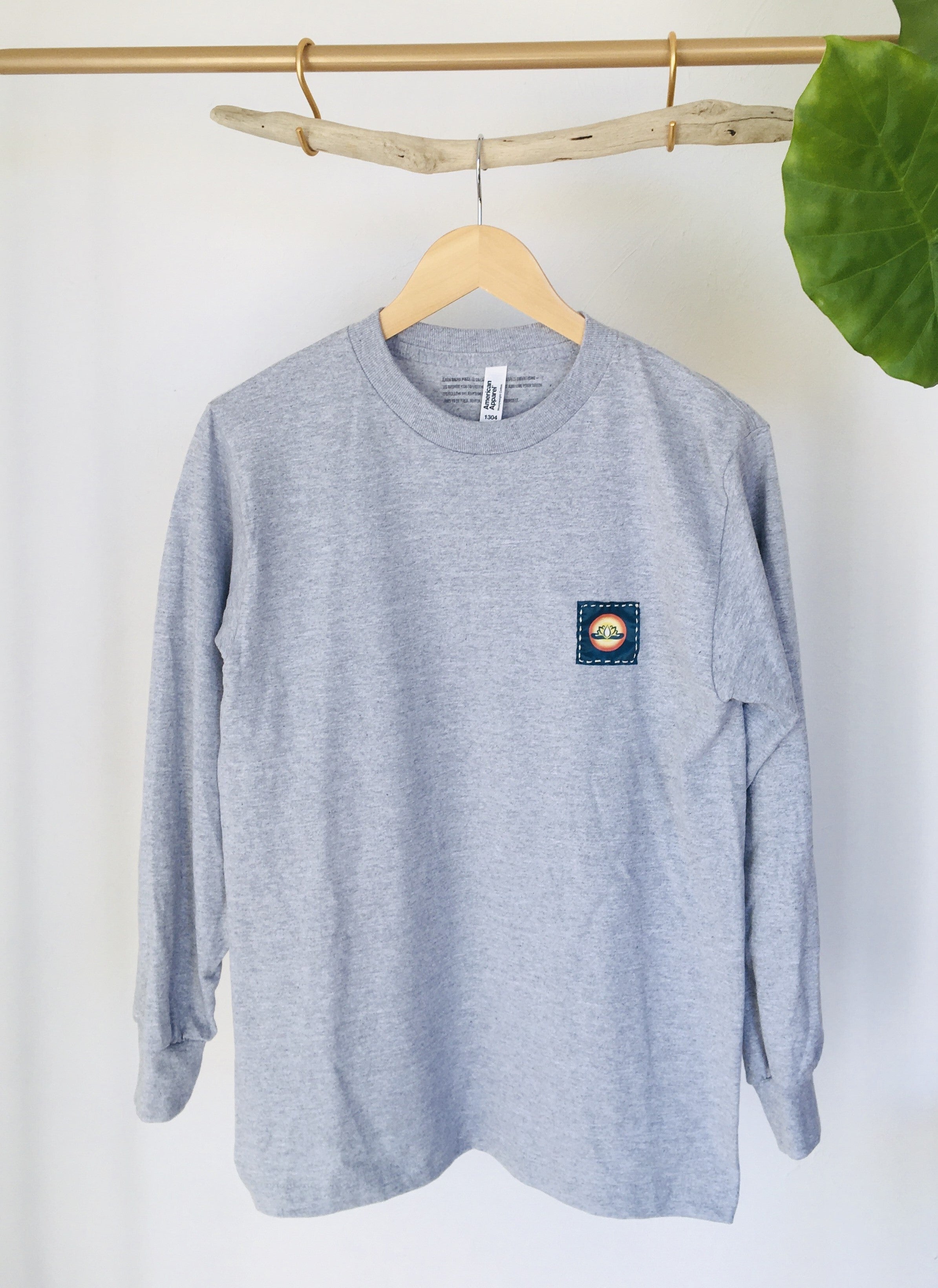 Sacred long sleeve T-shrit   精麻の祈り ~pray of Seima ~　  - S ヘザーグレ -