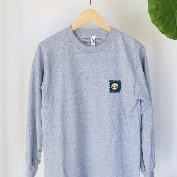 Sacred long sleeve T-shrit   精麻の祈り ~pray of Seima ~　  - S ヘザーグレ -