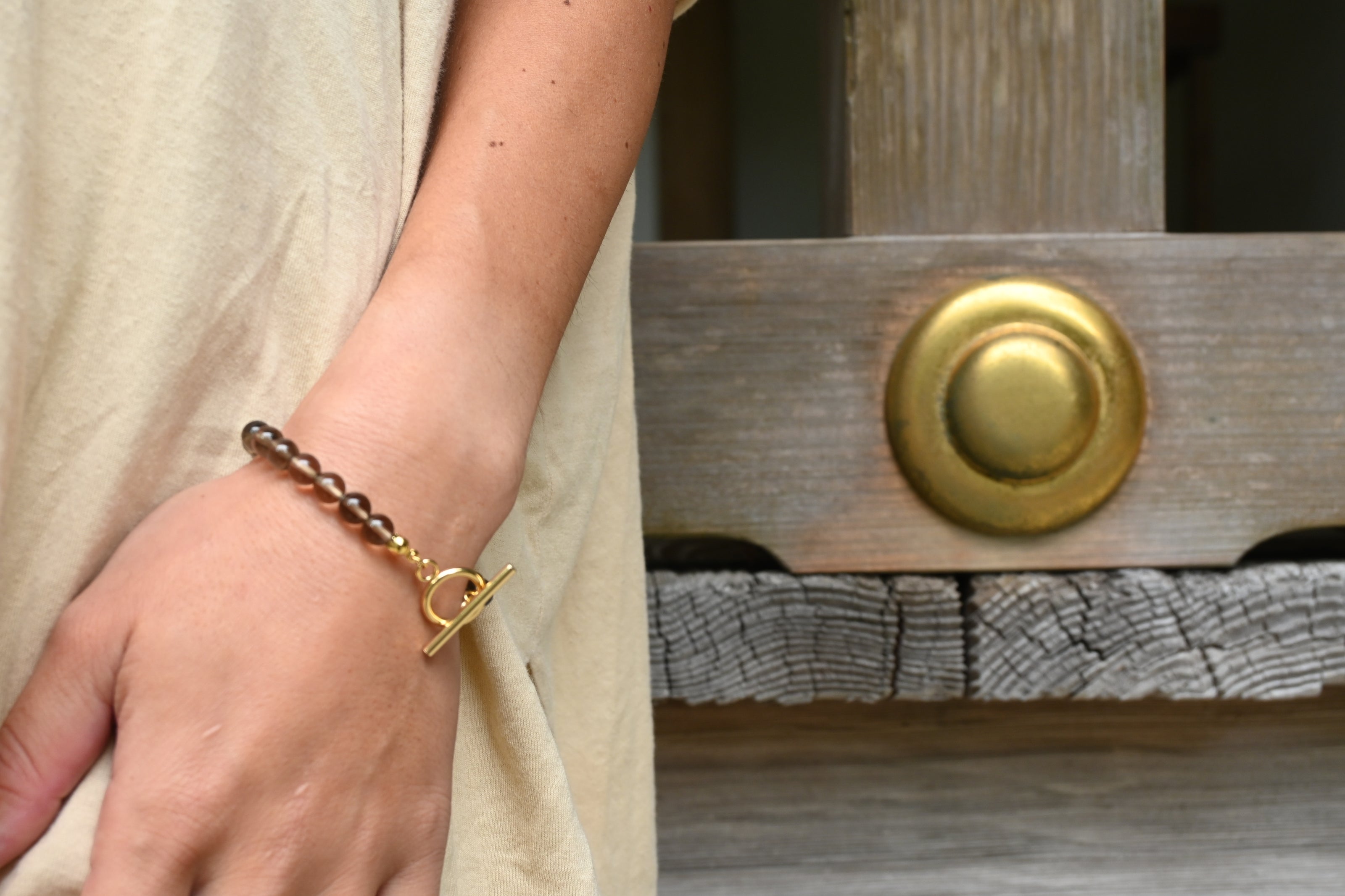 Divine Root ~精麻とスモーキークオーツの神聖ブレスレット~　Divine Root Bracelet