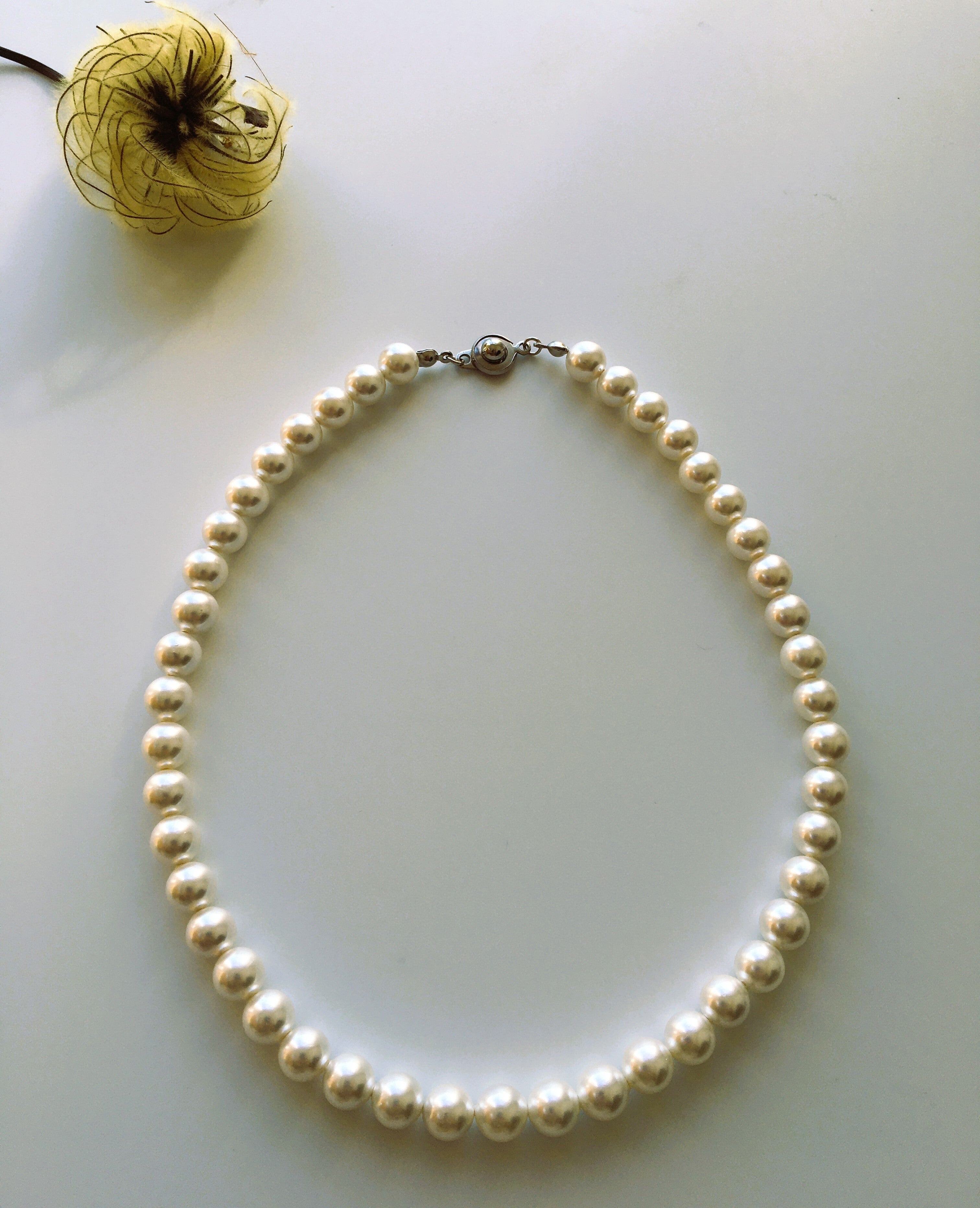 【再入荷】白雫ネックレス ? 次回の再販予定は未定 野州精麻の祈り　~White Droplet Necklace~
