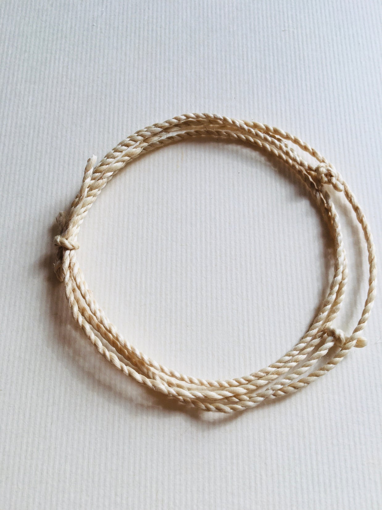 特等 野州精麻紐 80cm（2mm）｜天然石ネックレス・ブレスレット用｜浄化・お守り