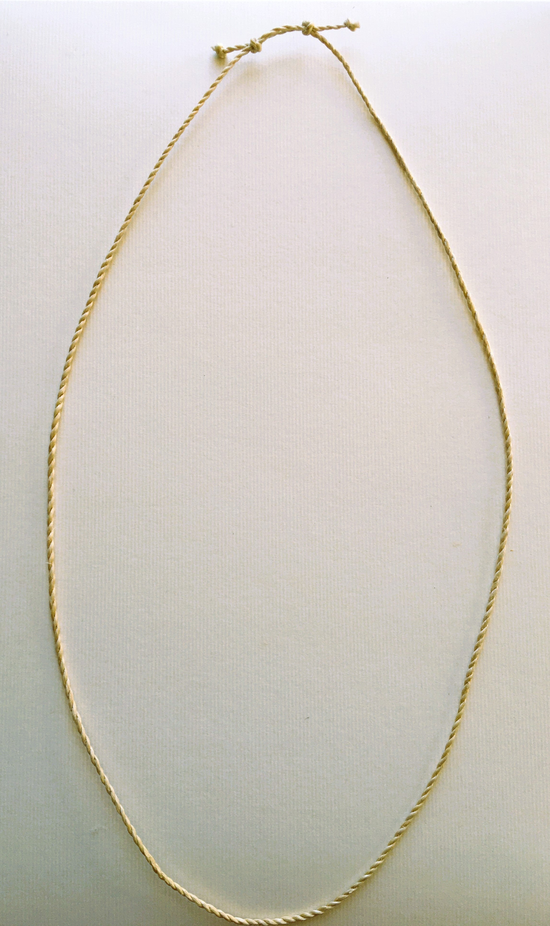 希少な野州麻の特等精麻のネックレス【太さ2mm】Rare Yashu Premium Seima Hemp Necklace ? 2mm