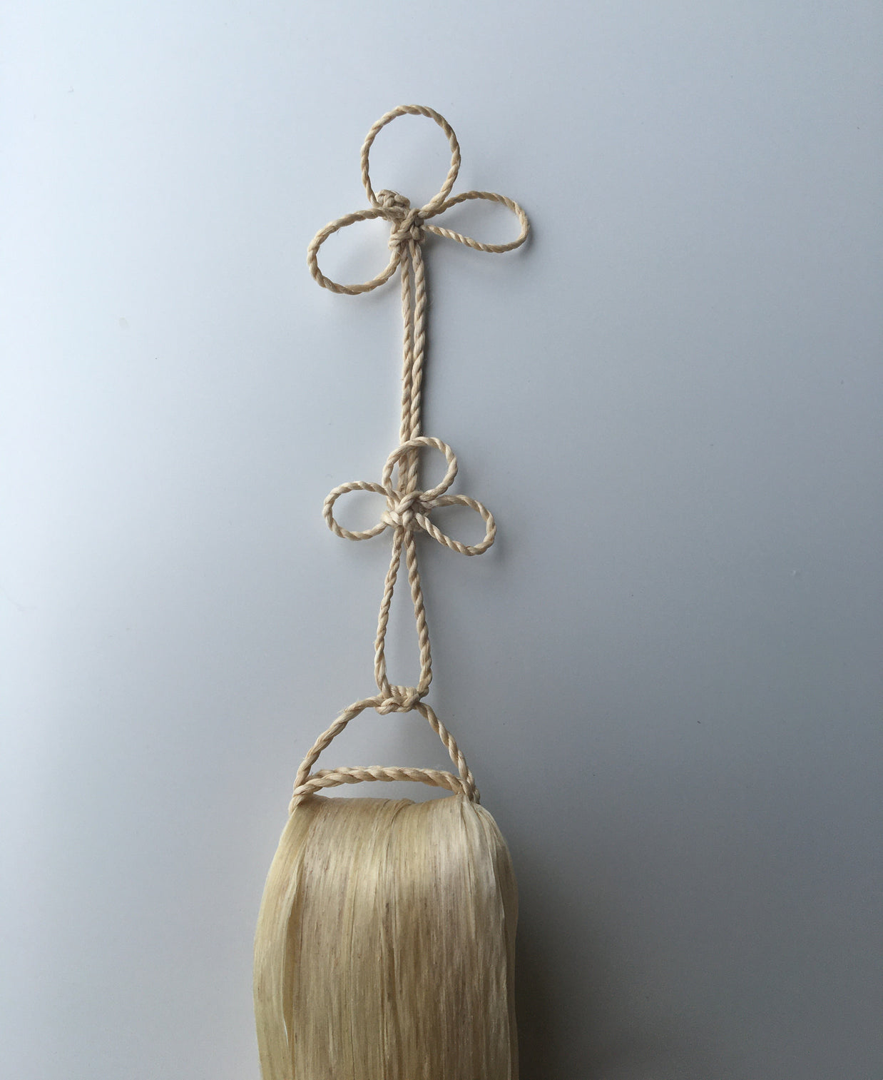 希少な特等精麻を使用した幸運を呼ぶ精麻飾り　-Good?Fortune Seima Ornament ? Plum Knot-
