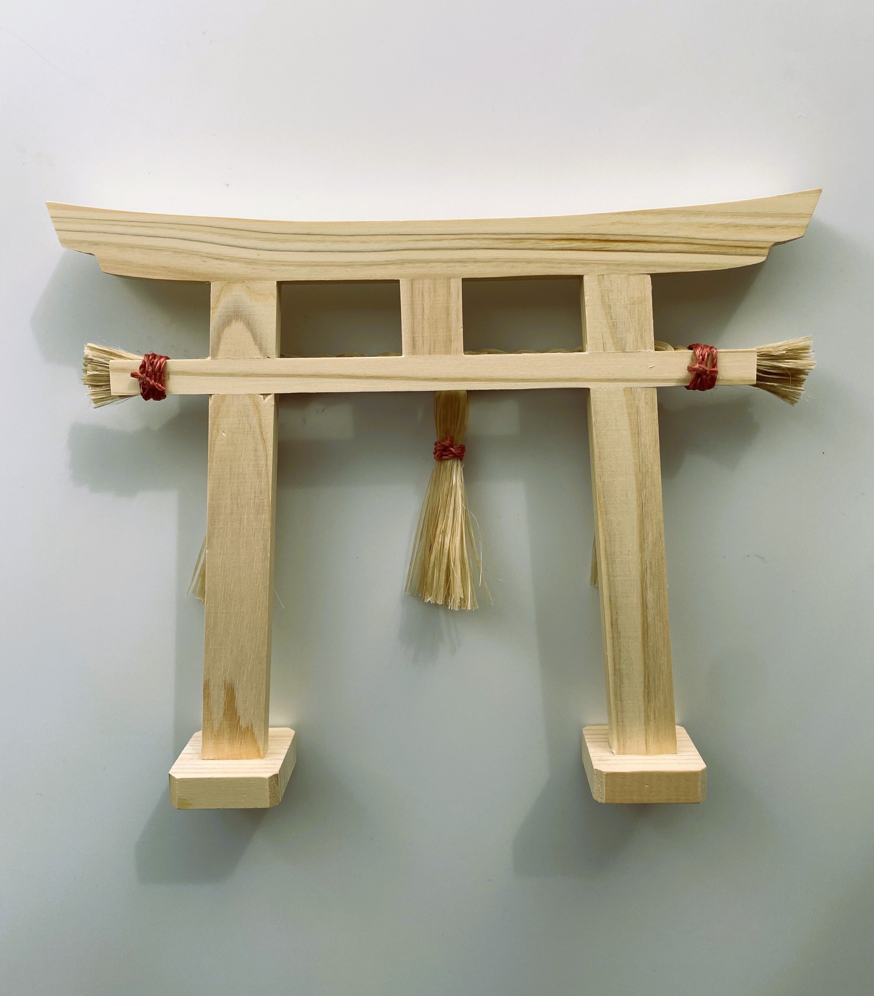 【受注制作】神和ぎの精麻鳥居・茜 　 Seima Torii ? Madder