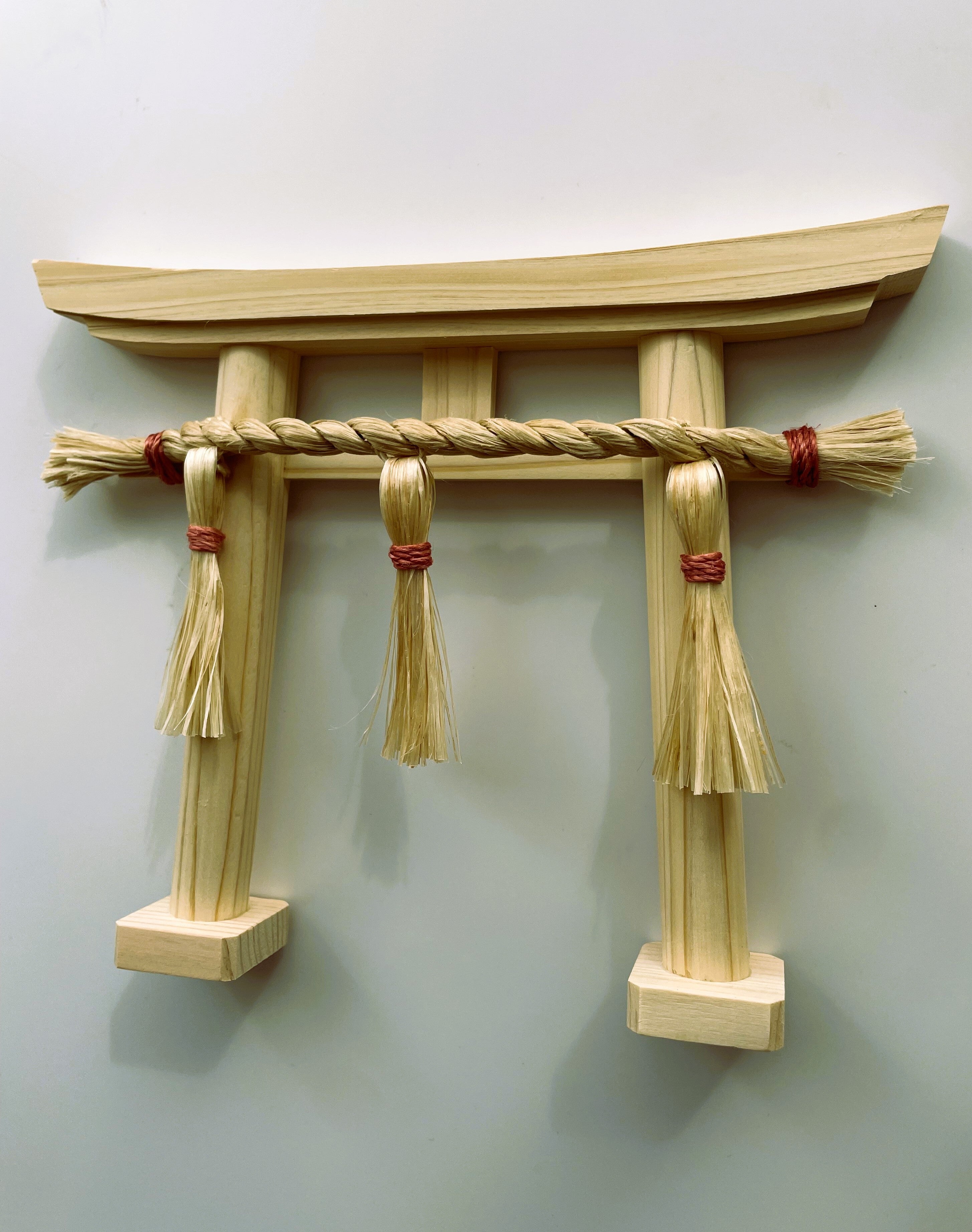 【受注制作】神和ぎの精麻鳥居・茜 　 Seima Torii ? Madder