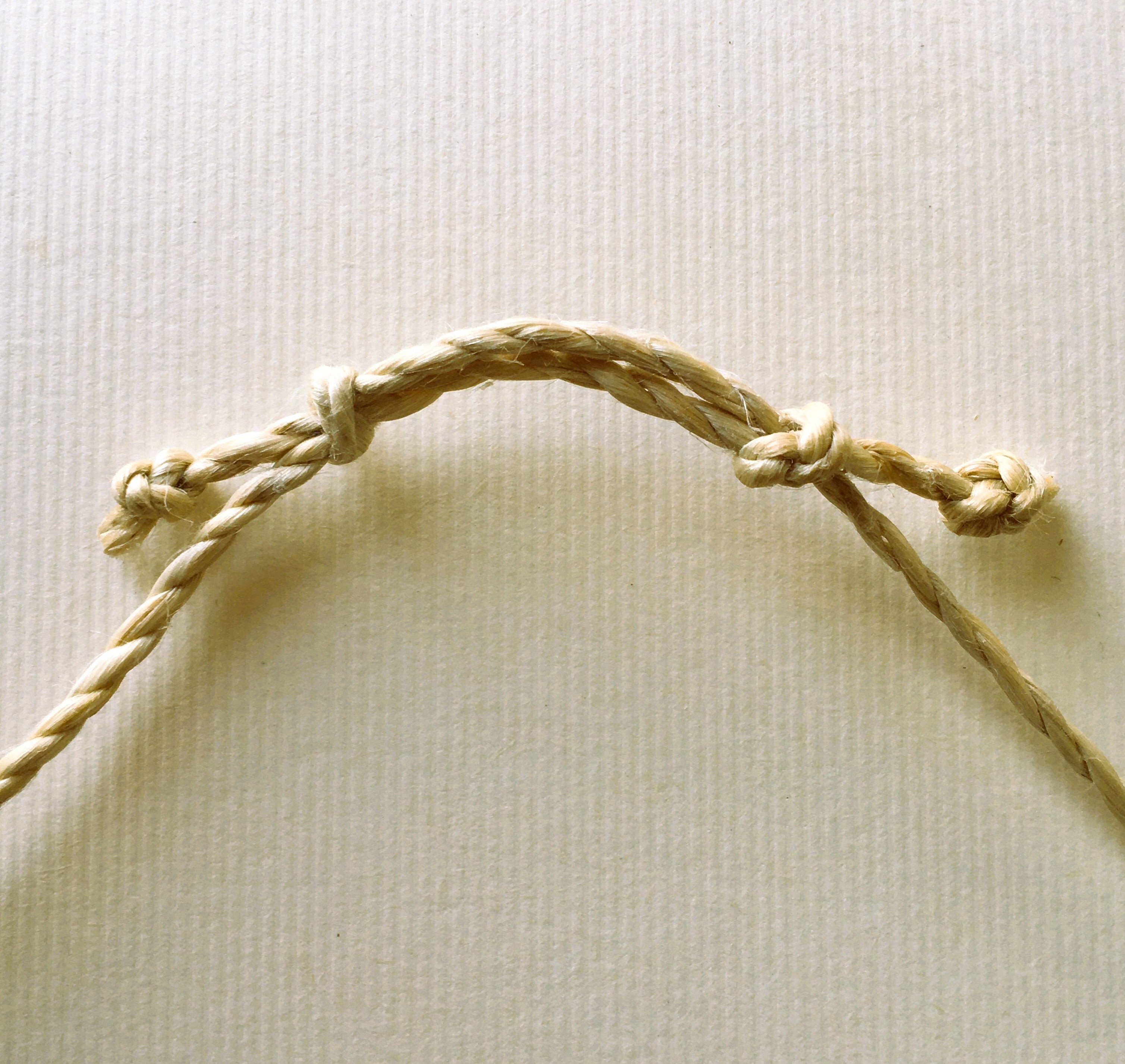 希少な野州麻の特等精麻のネックレス太さ3mm　-Rare Yashu Premium Seima Hemp Necklace ? 3mm