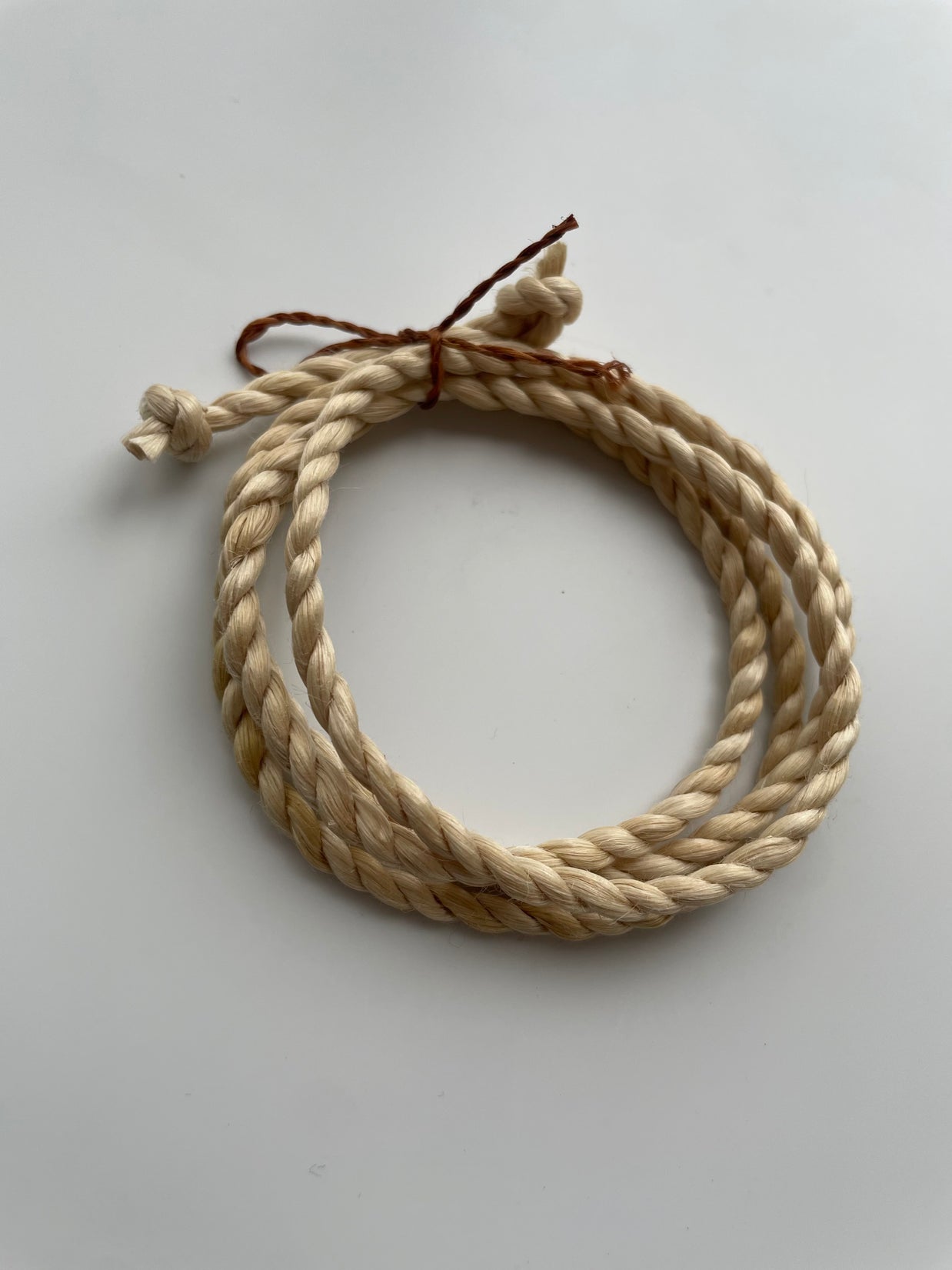 特等 野州精麻紐 80cm（4mm）｜天然石ネックレス・ブレスレット用｜浄化・お守り