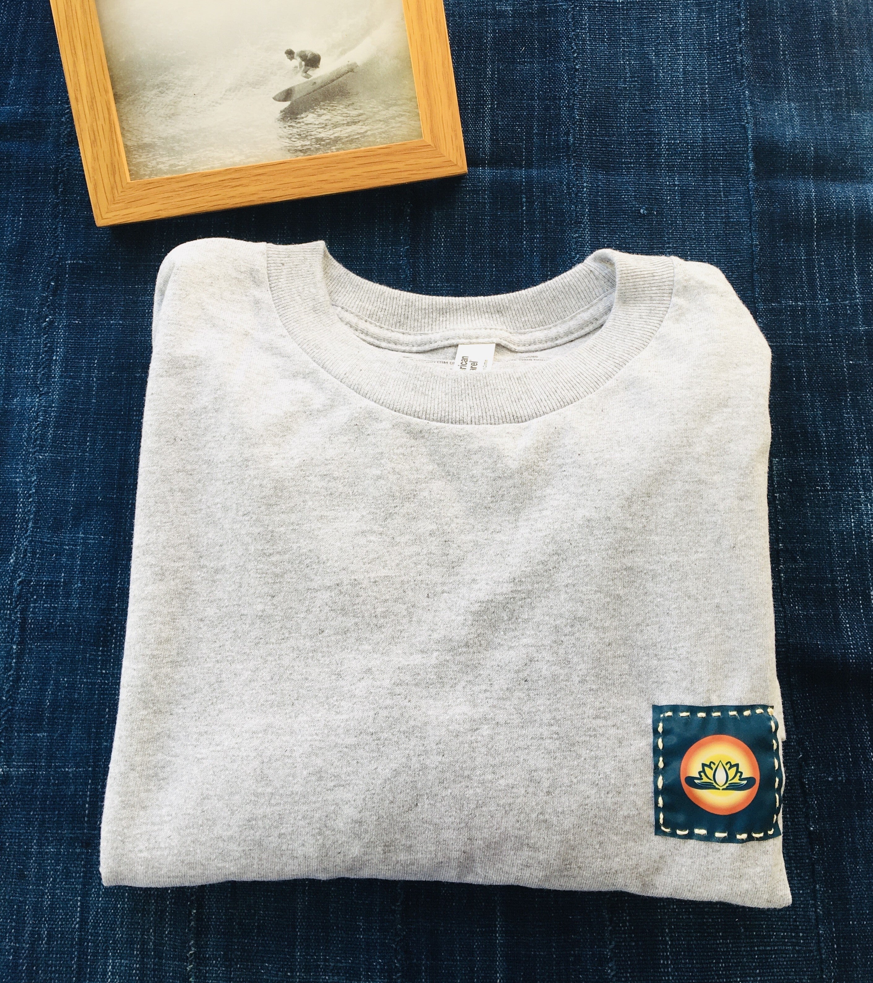 Sacred long sleeve T-shrit   精麻の祈り ~pray of Seima ~　  - S ヘザーグレ -