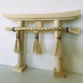 神和ぎの精麻鳥居・ブルーベリー染め Seima Torii / Blueberry / Dyed Seima