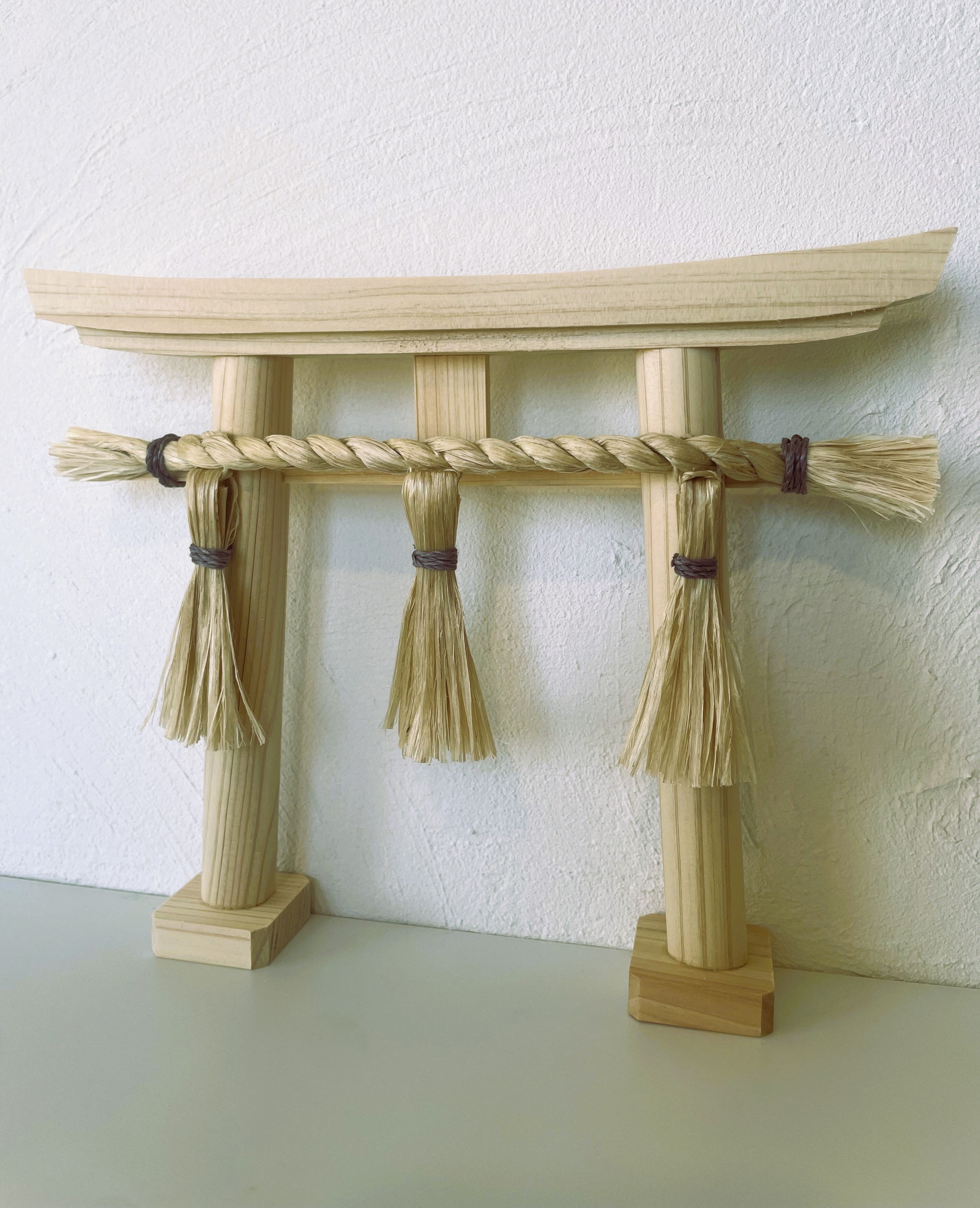 神和ぎの精麻鳥居・ブルーベリー染め Seima Torii / Blueberry / Dyed Seima