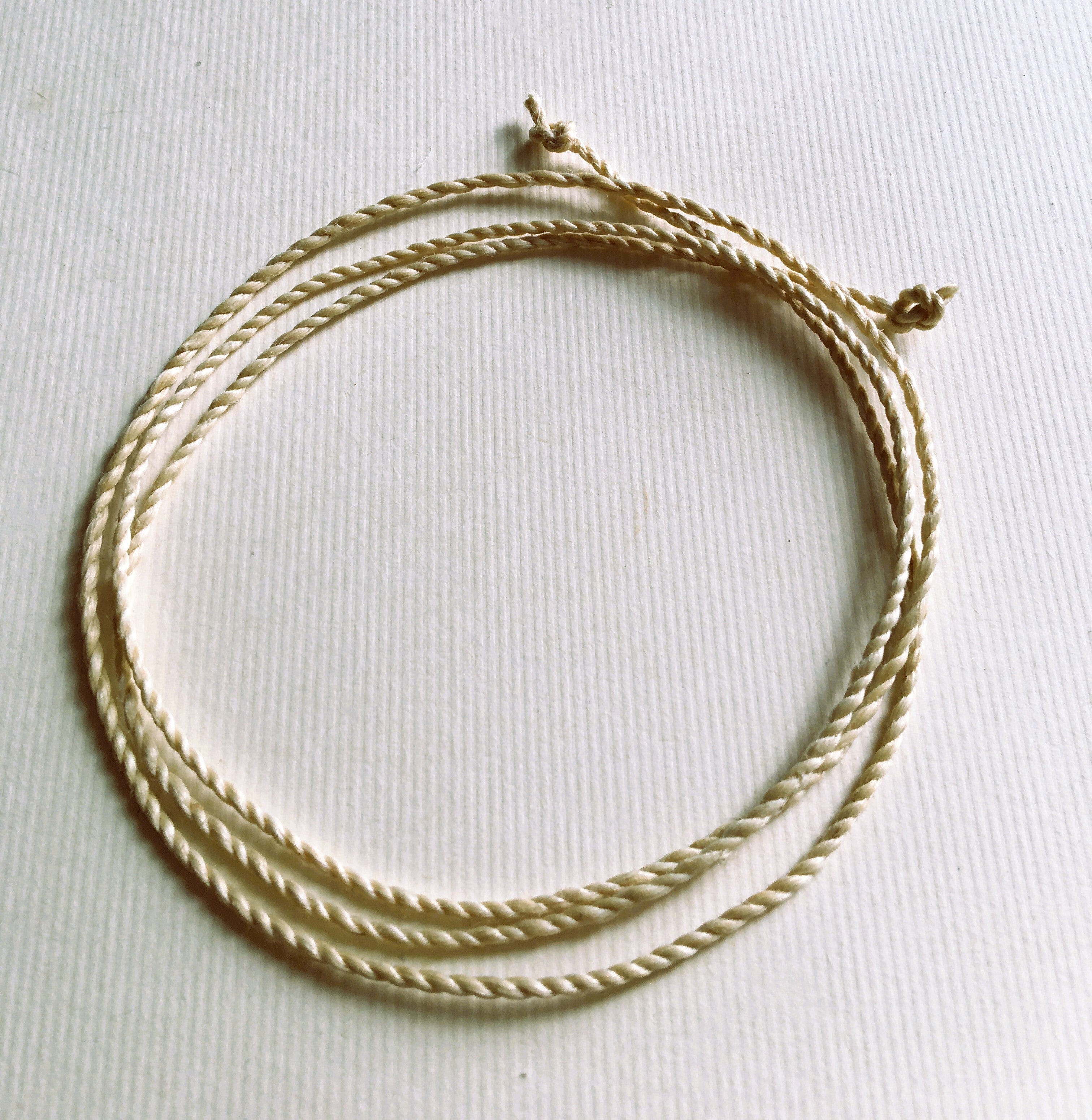 特等 野州精麻紐 80cm（2mm）｜天然石ネックレス・ブレスレット用｜浄化・お守り
