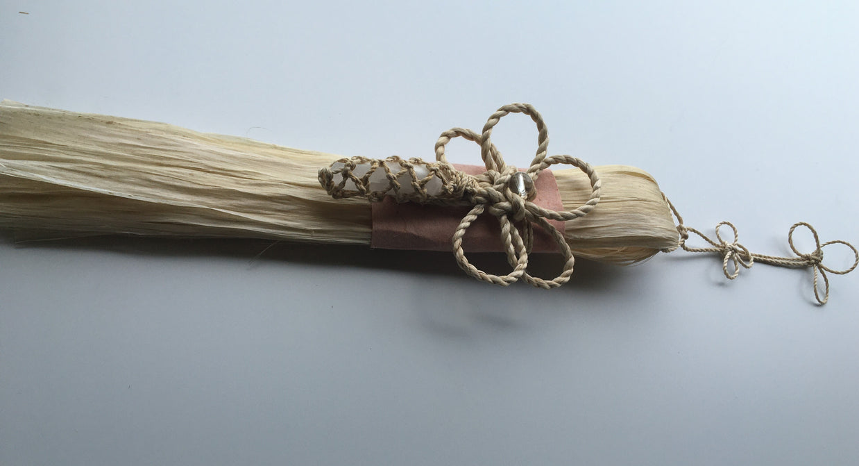希少な特等精麻を使用した幸運を呼ぶ精麻飾り　-Good?Fortune Seima Ornament ? Plum Knot-
