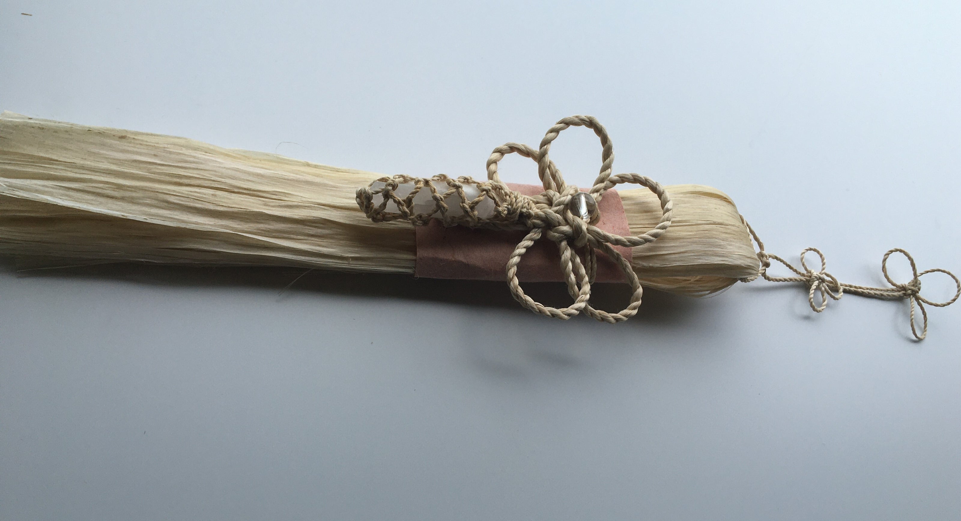 希少な特等精麻を使用した幸運を呼ぶ精麻飾り　-Good?Fortune Seima Ornament ? Plum Knot-