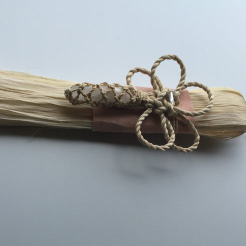 希少な特等精麻を使用した幸運を呼ぶ精麻飾り　-Good?Fortune Seima Ornament ? Plum Knot-