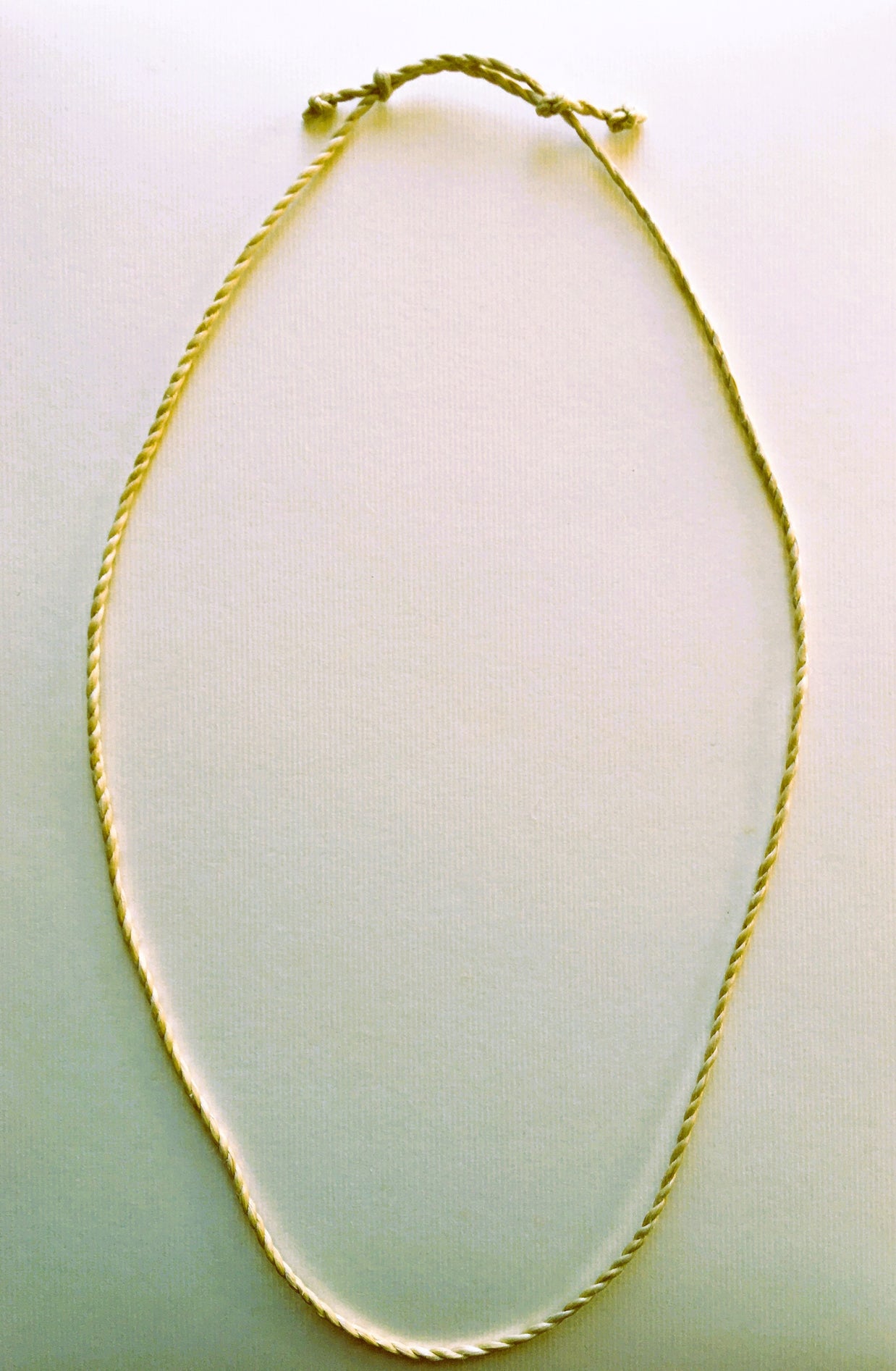 希少な野州麻の特等精麻のネックレス太さ3mm　-Rare Yashu Premium Seima Hemp Necklace ? 3mm