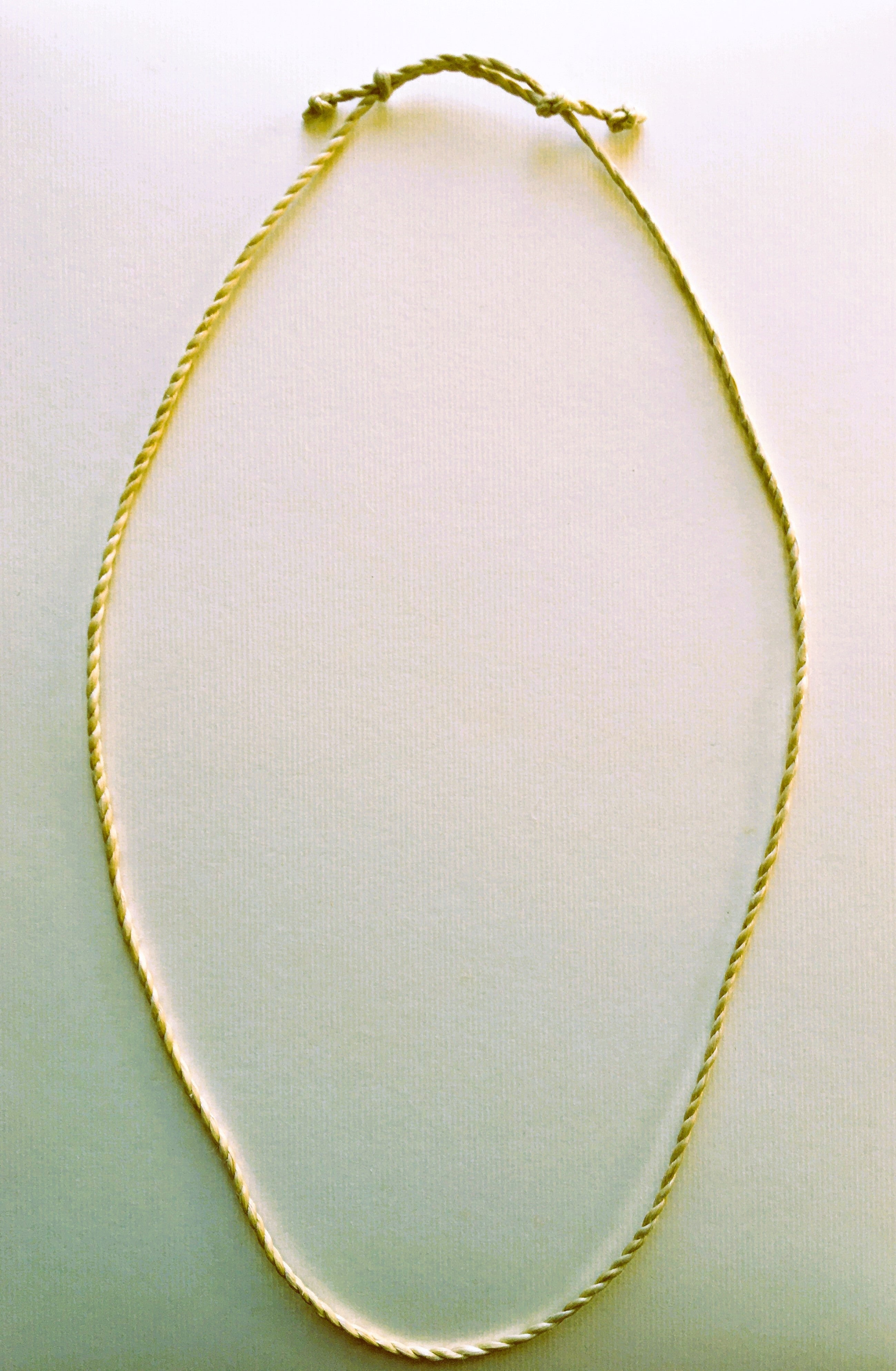 希少な野州麻の特等精麻のネックレス太さ3mm　-Rare Yashu Premium Seima Hemp Necklace ? 3mm