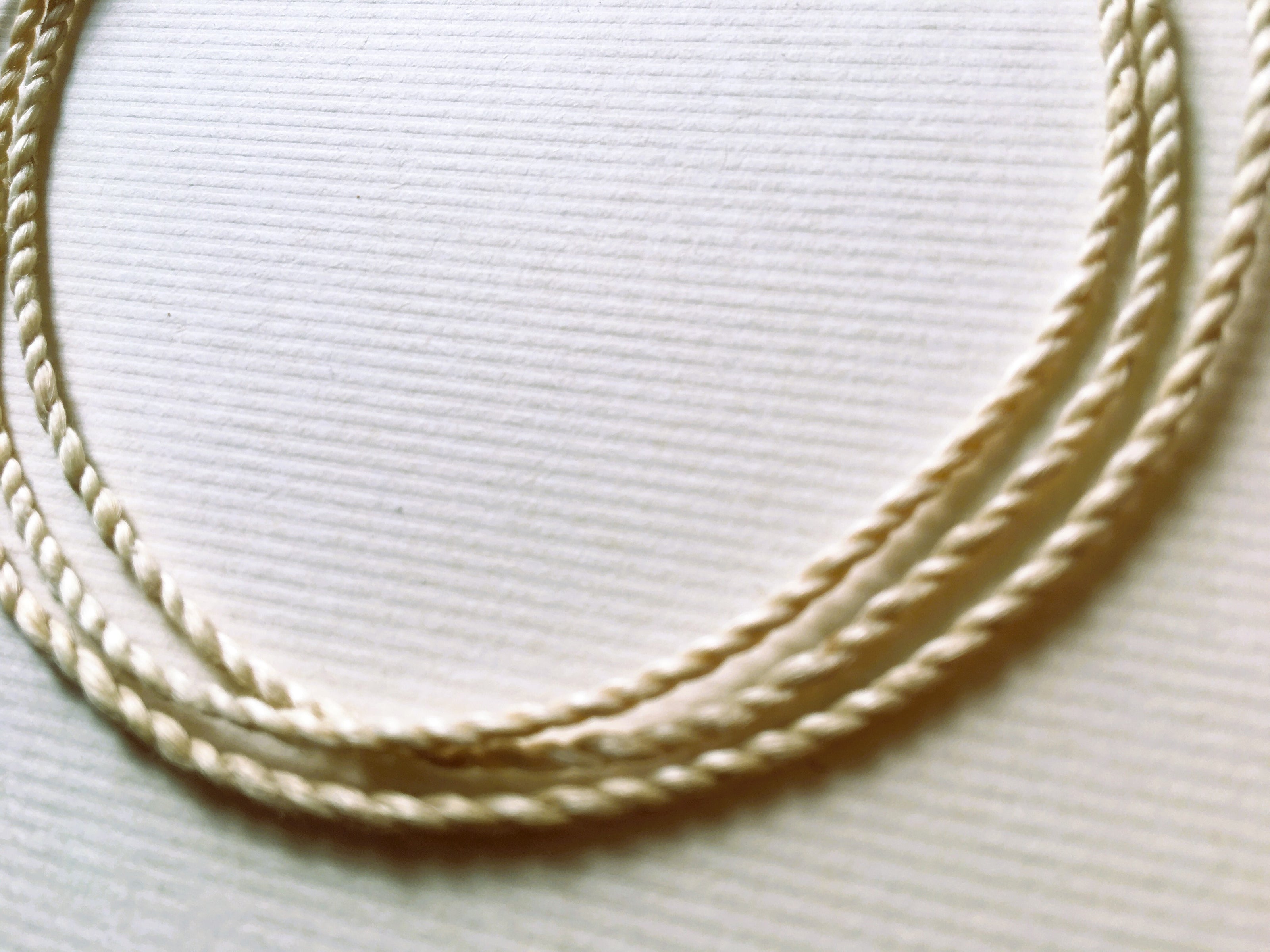 特等 野州精麻紐 80cm（2mm）｜天然石ネックレス・ブレスレット用｜浄化・お守り