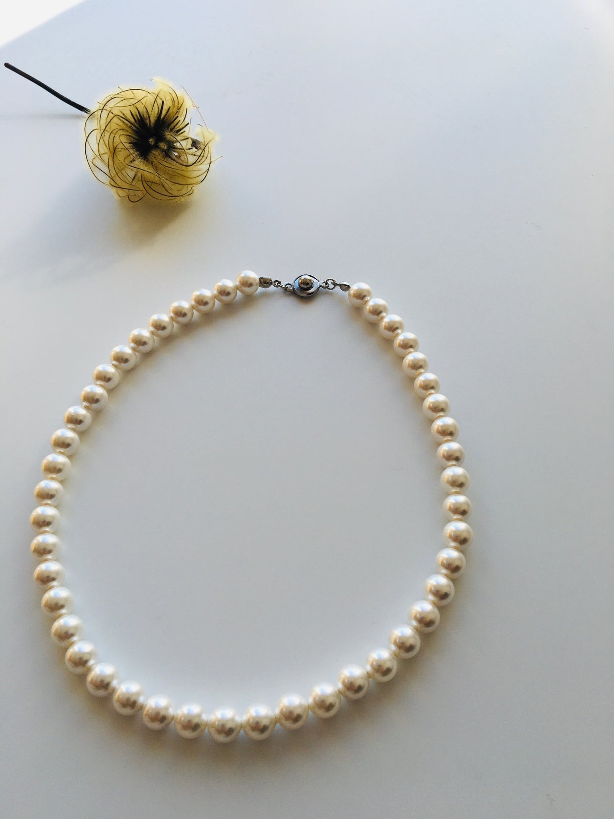 【再入荷】白雫ネックレス ? 次回の再販予定は未定 野州精麻の祈り　~White Droplet Necklace~