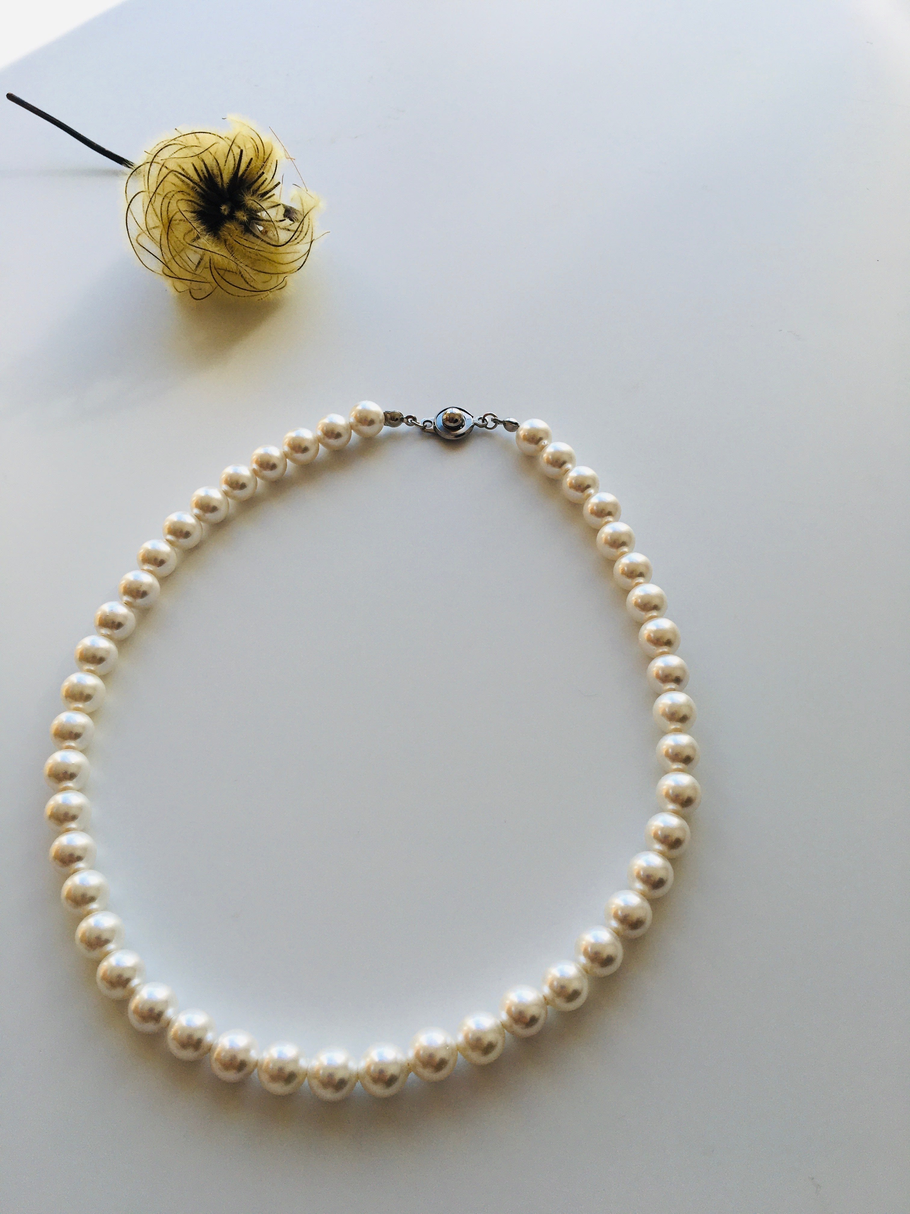 【再入荷】白雫ネックレス ? 次回の再販予定は未定 野州精麻の祈り　~White Droplet Necklace~