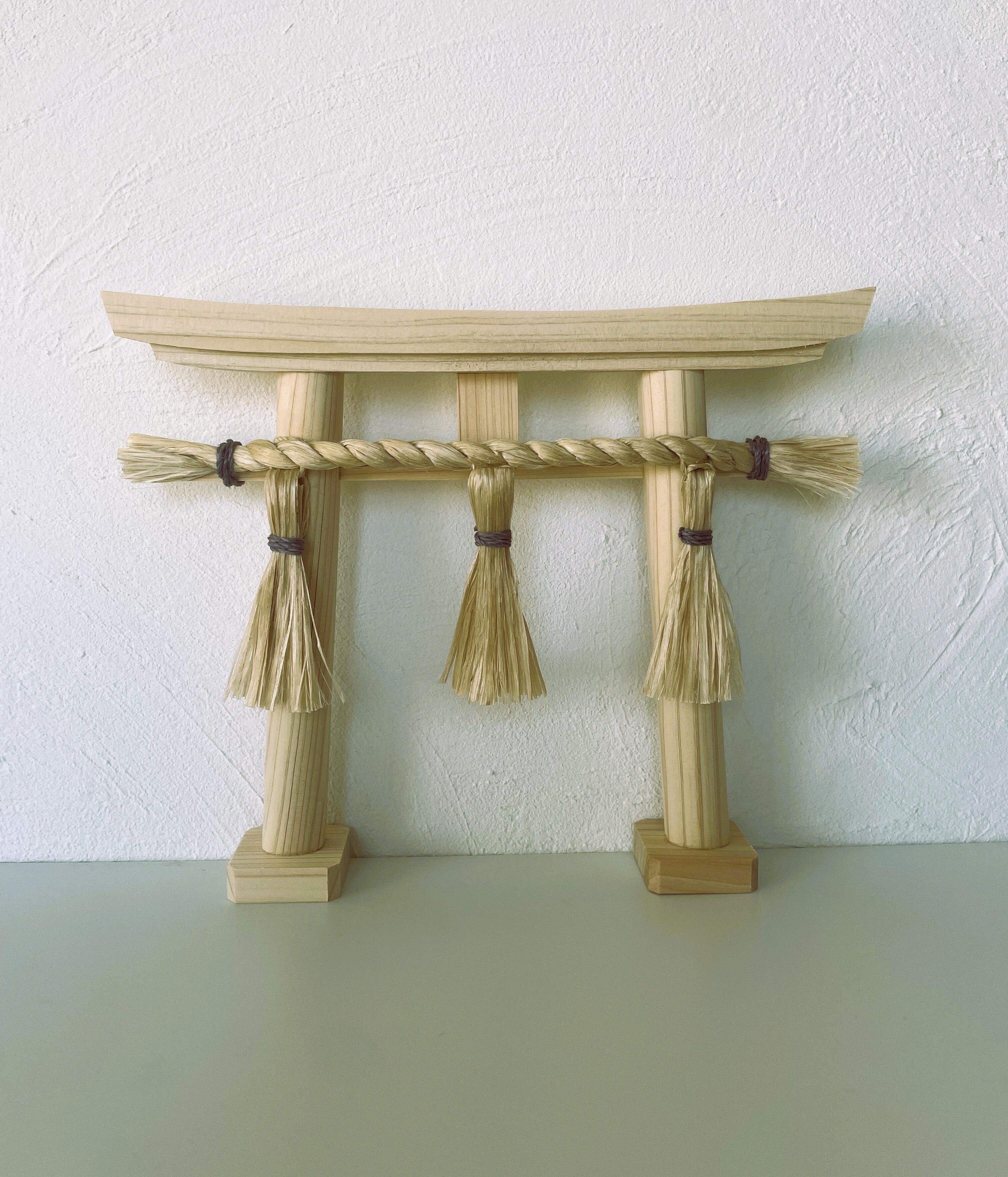神和ぎの精麻鳥居・ブルーベリー染め Seima Torii / Blueberry / Dyed Seima