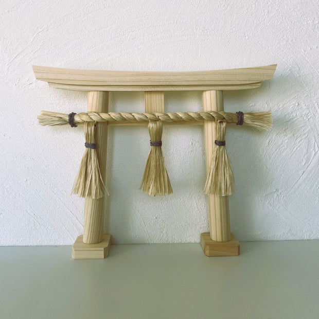 神和ぎの精麻鳥居・ブルーベリー染め Seima Torii / Blueberry / Dyed Seima