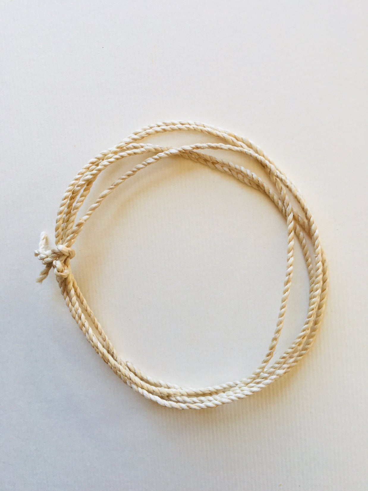 特等 野州精麻紐 120cm（2mm）｜天然石ネックレス・ブレスレット用｜浄化・お守り