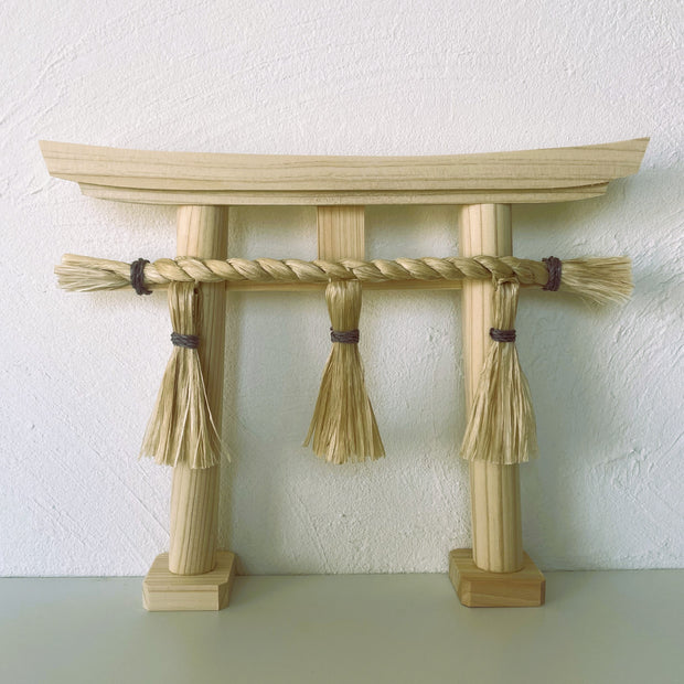 神和ぎの精麻鳥居・ブルーベリー染め Seima Torii / Blueberry / Dyed Seima