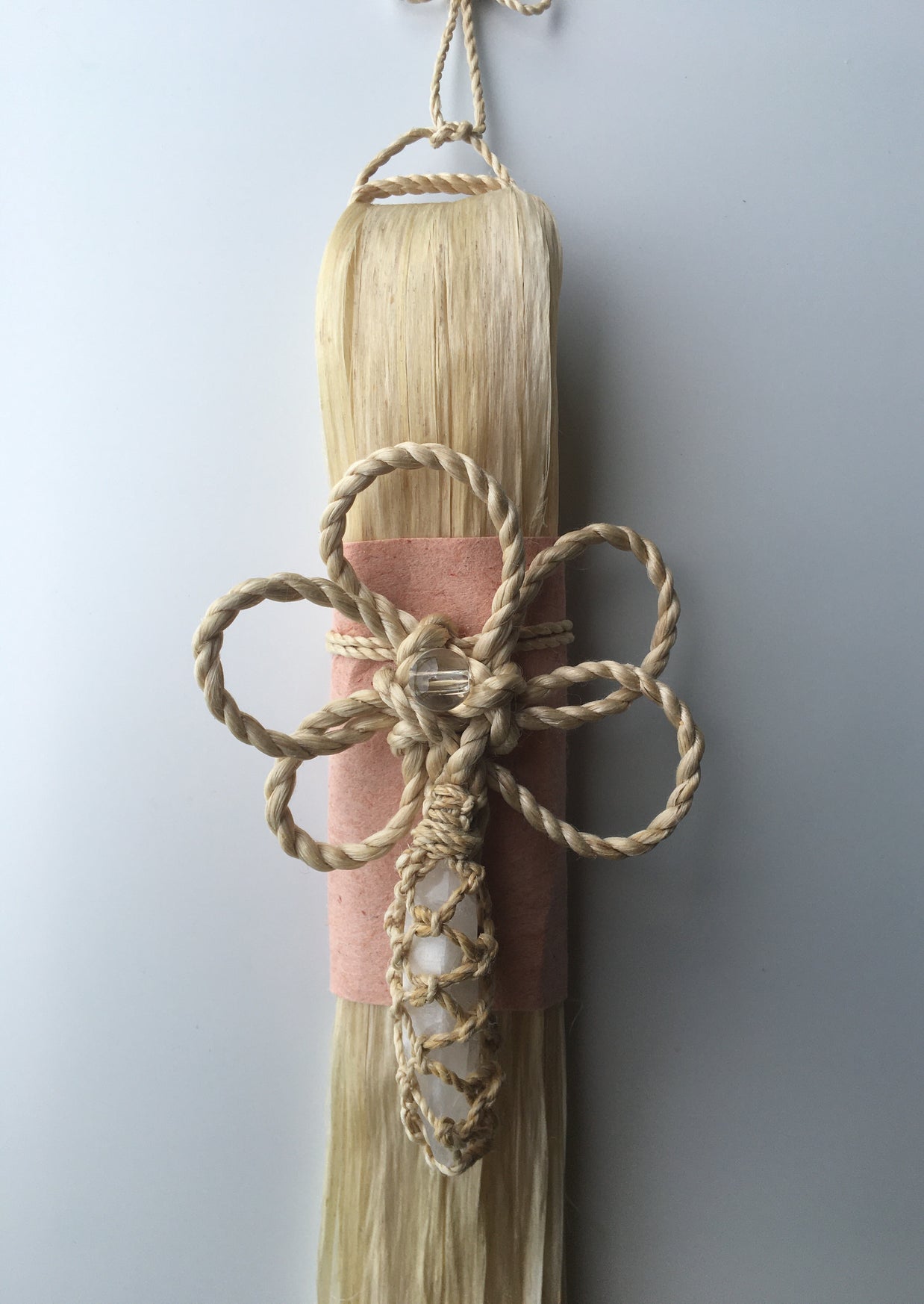希少な特等精麻を使用した幸運を呼ぶ精麻飾り　-Good?Fortune Seima Ornament ? Plum Knot-