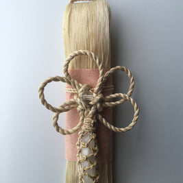 希少な特等精麻を使用した幸運を呼ぶ精麻飾り　-Good?Fortune Seima Ornament ? Plum Knot-