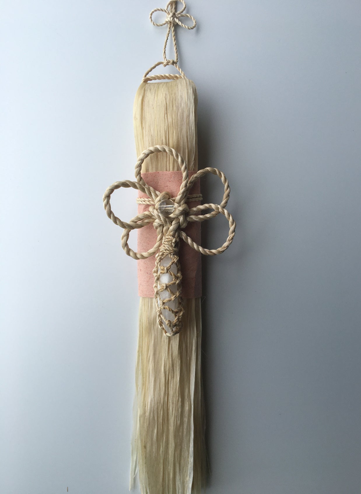 希少な特等精麻を使用した幸運を呼ぶ精麻飾り　-Good?Fortune Seima Ornament ? Plum Knot-