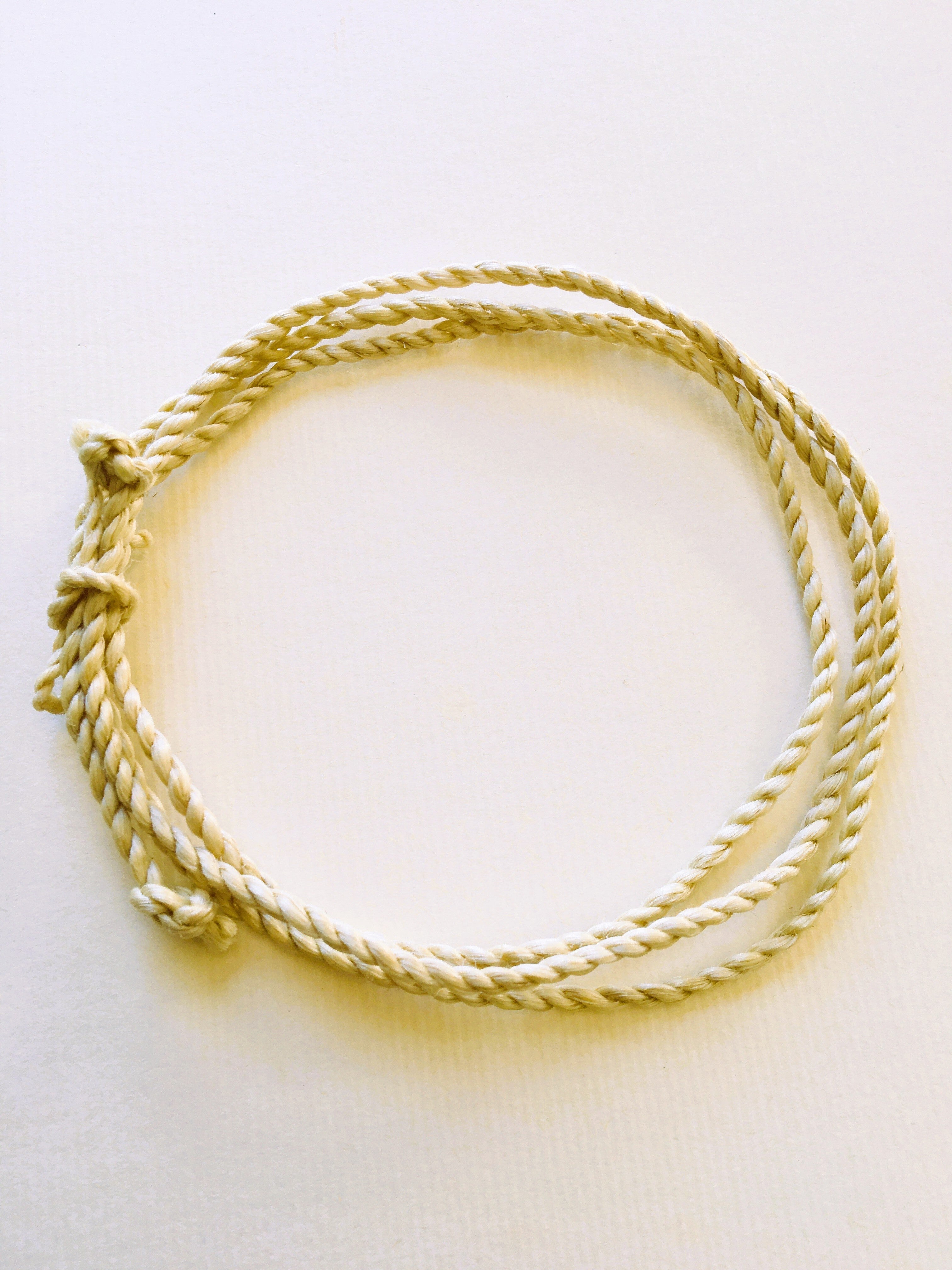 特等 野州精麻紐 80cm（3mm）｜天然石ネックレス・ブレスレット用｜浄化・お守り